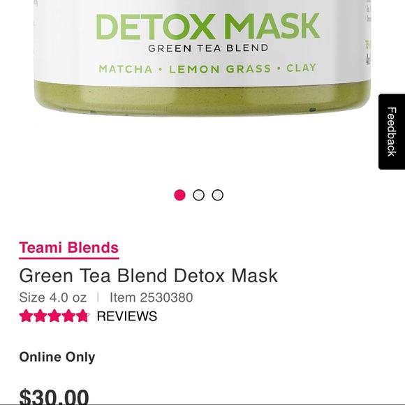 Teami Green Tea Blend Detox Mask - Picture 5 of 7